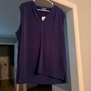 NWT Women’s The Limited Violet Astral Aura Elegant Tank Top Blouse Size XL